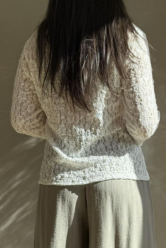 Marlowe Stretch Lace Top White